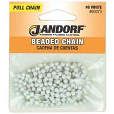 Jandorf Jandorf Specialty Hardw Chain Bead W/Con No 6 3Ft Wht 60373 3403433